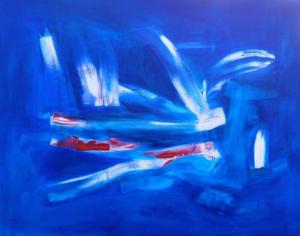 Abstact in Blue no 6_Terton_oil on canvas_122 cm x 152.5cm_2014